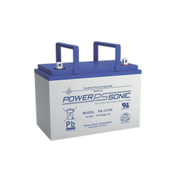 [PS-12750-U] Batería 12V, 78.6AH, Para Respaldo, Tecnologías AGM/VRLA, 10-12 Años Vida Útil, Terminales U, Reconocida UL | PS-12750-U