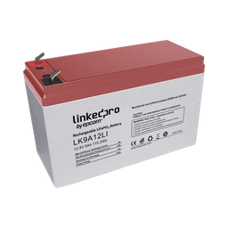 [LK9A12LI] Batería de Litio 12.8 Vcc / 9 Ah / Tecnología LiFePO4 /2000 Ciclos de Vida/ Para uso en equipo electrónico, UPS (litio) / Incendio/ Control de acceso / Video Vigilancia / Terminales F1 ( Incluye adaptador para terminal F2 ) | LK9A12LI