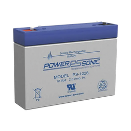 [PS-1228-F1] Batería 12V, 2.8AH, Para Respaldo, Tecnologías AGM/VRLA, 5 Años Vida Útil, Terminales F1, Reconocida UL | PS-1228-F1