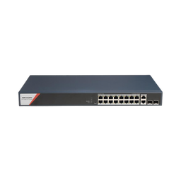 [DS-3E1520HP-SI-16P2T2F] Switch Gigabit PoE+ / Administrable / 16 Puertos 1000 Mbps PoE+ (4 Puertos PoE++ 90 W) / 2 Puertos 1000 Mbps de Uplink / 2 Puertos SFP / Configuración Nube Hik-PartnerPro / Modo Extendido hasta 300 Metros / 230 W | DS-3E1520HP-SI-16P2T2F