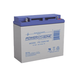 [PS-12200] Batería 12V, 20AH, Para Respaldo, Tecnologías AGM/VRLA, 5 Años Vida Útil, Terminales NB2, Reconocida UL | PS-12200