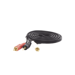 [EP-RCA35] Convertidor 3.5mm Estéreo a 2 RCA Macho 1.83m | para Aplicaciones de Audio | Compatible con Amplificadores VSSL y Epcom ProAudio | EP-RCA35