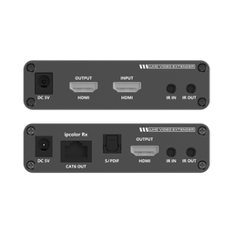 [TT-676] Kit Extensor HDMI hasta 700 metros con Conexión en Cascada / 4K @ 60 Hz/ 70 metros PTP con Cat 6, 6a y 7 / IPCOLOR / CERO LATENCIA / SIN COMPRIMIR / Salida Loop / IR bidireccional / Puerto S/PDIF / Soporta ARC / Soporta 10 TT-676-Rx. | TT-676