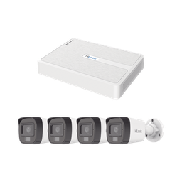 [KIPH4B4MP/A] Kit IP 2 Megapixel / NVR de 8 Canales con 8 Puertos PoE / 4 Cámaras IP Bala Dual light para Exterior / Micrófono Integrado | KIPH4B4MP/A