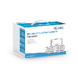 [HL-1080-MC4] KIT TurboHD 1080p / DVR 4 canales / 4 Cámaras Bala de Metal / H.265+ / 1 Fuente de Poder Profesional / Accesorios de Instalación | HL-1080-MC4