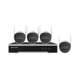 [NK44W0H-1T(E)] Kit IP Inalámbrico 4 Megapixel / NVR 4 Canales / 4 Cámaras Bala para Exterior / 1 HDD de 1 TB / Modo Repetidor | NK44W0H-1T(E)