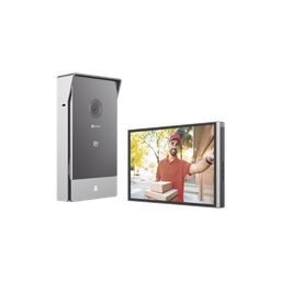 [CS-HP7] Videoportero IP Conexión a 2 Hilos / Con Monitor Wi-Fi para Interior / Frente de Calle  IP65 Uso En Exterior Debe Tener Protección / Cámara 3 Megapíxel / Llamada a la App / Apertura remota  / Apertura de 1 Puerta y un 1 Porton | CS-HP7