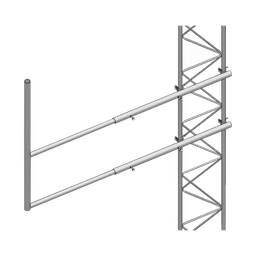[SBL-30G] Brazo tipo "F" para tramos STZ-30G, galvanizado por inmersión en caliente. | SBL-30G