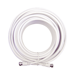 [950-650] Jumper Coaxial con Cable Tipo RG-6 en Color Blanco de 15.24 Metros (50 Pies) de Longitud y Conectores F Macho en Ambos Extremos. 75 Ohm de Impedancia. | 950-650