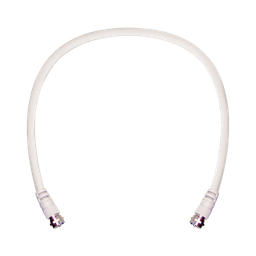 [950-602] Jumper Coaxial con Cable Tipo RG-6 en Color Blanco de 60.96 Centímetros (24 Pulgadas) de Longitud y Conectores F Macho en Ambos Extremos. 75 Ohm de Impedancia. | 950-602