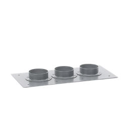 [STEP413] Placa Pasamuros con Capacidad de 3 Botas de 4 | STEP413