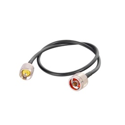 [SN-58U-UHF-60] Jumper de 60 cm (23.62 Pulgadas) Fabricado con Cable RG-58U-SYS, Conector N y UHF del Otro Extremo | SN-58U-UHF-60