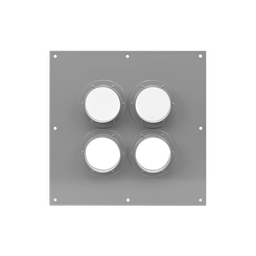 [STEP422] Placa Pasamuros Con Capacidad de 4 Botas de 4 | STEP422