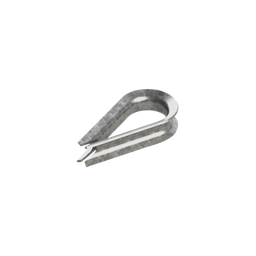 [CUELLO-38-HDG] Cuello/ Guardacabo/ Rozadera para Cable de 3/8" de Acero Galv. por Inmersión. | CUELLO-38-HDG