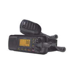 [UM-385BK] Radio Móvil Marino VHF, color negro, 25 W de potencia, sumergible IPX4, rango de frecuencia.: Tx: 156.025-157.425 MHz, Rx: 156.050-163.275 MHz. incluye micrófono y cable de alimentación | UM-385BK