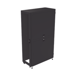 [LP-60120-45U-R2] Gabinete Profesional para Telecomunicaciones de 45UR, 1200 mm Profundidad, Incluye 2 Organizadores Verticales de 45 Unidades de Rack, Se envía el Gabinete Armado. | LP-60120-45U-R2