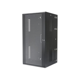 [PZWMC26W] Gabinete PanZone de Montaje en Pared, de 19in, Puerta con Ventana de Seguridad, 26 UR, 635mm de Profundidad, Color Negro | PZWMC26W