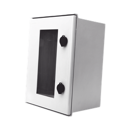 [PST-3040-20PT] Gabinete de Poliéster IP65 Puerta Transparente, Uso en Intemperie (300 x 400 x 200 mm) con Placa Trasera Interior de Plástico (Incluye Chapa y Llave). | PST-3040-20PT