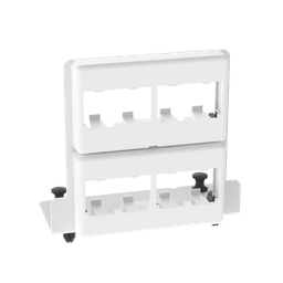 [MS8PPB] Patch Panel de 8 Puertos Mini-Com, Para Uso con Gabinetes Multipropósito, de Instalación a Presión, Color Blanco | MS8PPB