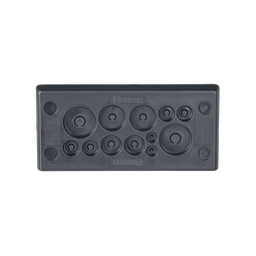 [CESUM3-D12] Pasacables Rectangular de Membrana, IP66, 3.39" x 1.42", 12 orificios, para Cables no Terminados. Color Negro | CESUM3-D12