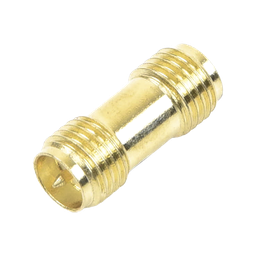 [TT-COU-SMA-2RP-F] Adaptador Barril de SMA Hembra Inverso a SMA Hembra Inverso, Oro/ Oro/ Teflón, | TT-COU-SMA-2RP-F