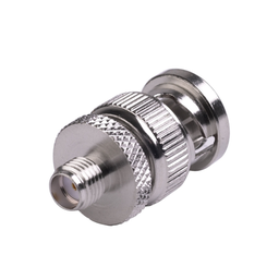 [RSA-3476] Adaptador en Línea de Conector SMA Hembra a BNC Macho, Níquel/ Oro/ Teflón. | RSA-3476