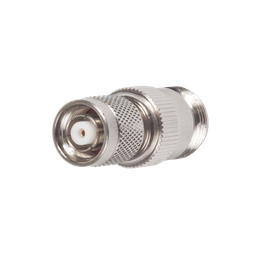[RP-1234] Adaptador en Línea, de Conector TNC Macho Inverso a N Hembra, Niquel/ Oro/ Teflón. | RP-1234