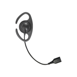 [SNP-CR] â€‹Auriculares de gancho en forma de "C" con cable de fibra trenzada y conector SNAP. Requiere micrófono de solapa de 1 o 2 hilos de la Serie SNAP. | SNP-CR