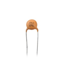 [0027P0050V] Capacitor Disco de Cerámica de 27 pFd, 50 V. | 0027P0050V