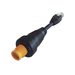 [000-11246-001] Adaptador Ethernet RJ45 / Conector Redondo Amarillo / Compatible con NSO evo2 y Zeus2 | 000-11246-001