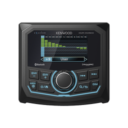 [KMR-XM500] Estéreo marino sumergible IP66, con pantalla de 2.7 pulgadas, conexión Bluetooth, iluminación multicolor variable, con entrada USB | KMR-XM500