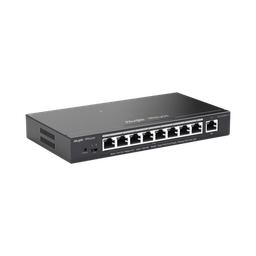 [RG-ES209GC-P] Switch Administrable 8 Puertos PoE+ 802.3af/at Gigabit, gestión gratuita desde la nube, 120w | RG-ES209GC-P