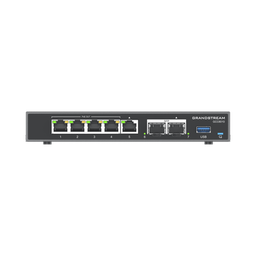 [GCC6010] 4 en 1: Firewall Nueva Generación, Router, IP PBX (24 usuarios / 8 llamadas), Switch Gigabit de 5 Puertos (4 PoE) y 2 Puertos SFP 2.5 Gigabit | GCC6010