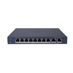 [DS-3E1510P-EI] Switch Gigabit PoE+ / Administrable / 8 Puertos Gigabit PoE+ / 2 Puertos Gigabit / Configuración Nube Hik-Partner Pro / Modo Extendido hasta 300 Metros / 110 W | DS-3E1510P-EI