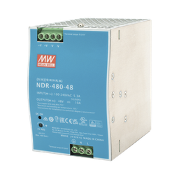 [NDR-480-48] Fuente de Poder Industrial de 480W, salida 48 Vcc, para montaje en riel Din | NDR-480-48