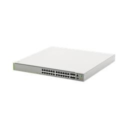 [AT-GS980MX/28PSM-10] Switch L3, Stack, 20 puertos 1G POE+, 4 MultiGigabit POE+, 4 puertos SFP+, PSU FIJA | AT-GS980MX/28PSM-10