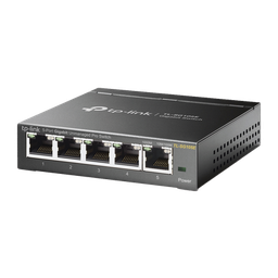 [TL-SG105E] Switch Escritorio Easy Smart de 5 puertos 10/100/1000 Mbps / IGMP para Vigilancia / Calidad en el Servicio (QoS) / Gestión GUI | TL-SG105E