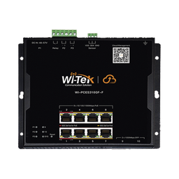 [WI-PCES310GF-F] Switch L2 PoE Industrial / Administración Cloud Gratuita / 8 Puertos PoE af/at/bt 10/100/1000 Mbps / 2 Puertos SFP Gigabit / Máx Presupuesto PoE 145 W / Montaje Magnético - Riel DIN. | WI-PCES310GF-F