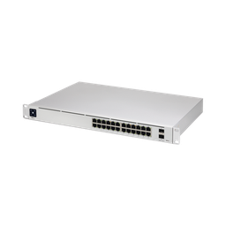 [USW-PRO-24] UniFi Switch USW-Pro-24, Capa 3 de 24 puertos Gigabit RJ-45 + 2 puertos 1/10G SFP+, pantalla informativa | USW-PRO-24