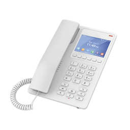 [GHP630] Teléfono IP Hotelero con pantalla LCD a color, 2 líneas SIP con 2 cuentas, codec Opus, IPV4/IPV6, color blanco, con gestión en la nube GDMS | GHP630