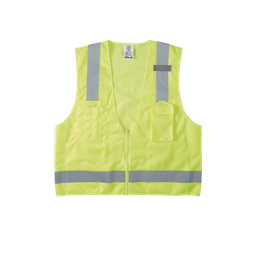 [60269] Chaleco de seguridad reflectante de alta visibilidad, mediano/grande. Con múltiples bolsillos de diferente capacidad | 60269