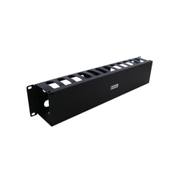 [TH-ORG-2UR] Organizador de cables horizontal de 19", 2UR (THE0040032001001 ) | TH-ORG-2UR