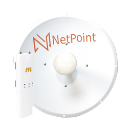 [C5CNP2KIT] Kit de radio C5C con Antena NP2 de 34 dBi, Frecuencia (4.9-6.2 GHz), ideal para distancia de hasta 50 km, jumpers, PoE y cable de alimentación Incluidos | C5CNP2KIT