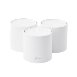 [DECOX20-3PACK] Kit 3 Routers Inalámbricos MESH Interior para Hogar / Doble Banda Wi-Fi 6 AX1800 Mbps / 2 Puerto Gigabit WAN/LAN / 2 Antenas Internas / Administración Mediante la App Deco (iOS, Android) / Protección HomeShield | DECOX20-3PACK