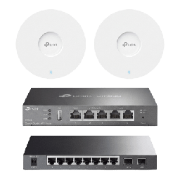 [KIT-M1-OMADA] Kit de Iniciación en redes OMADA / 1 Router / 1 Switch TL-SG2210P / 2 Punto de Acceso EAP613 | KIT-M1-OMADA