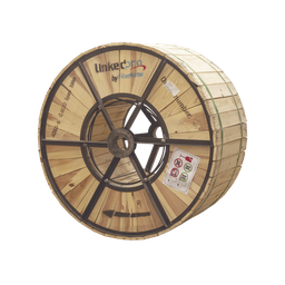[OC-ADSS-06C-S100/4KM] Carrete de 4 km de Fibra Óptica Aérea (ADSS) G.652D, Monomodo de 6 Hilos, Exterior, Span 100, Loose Tube | OC-ADSS-06C-S100/4KM