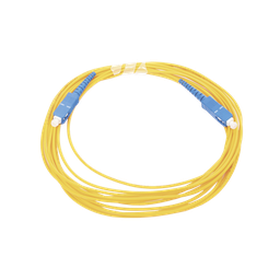 [LP-FO-SCU-SCU-05] Jumper de Fibra Óptica Monomodo SC/UPC - SC/UPC Simplex, Color Amarillo, 5 Metros (16.40 Pies) | LP-FO-SCU-SCU-05
