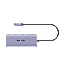 [HS-HUB-DS8] Hub (Adaptador) USB - C / 8 en 1 / 1 Salida HDMI (4K) / 1 Salida USB 2.0 / 3 Salidas USB 3.0 / 1 Salida SD (Memoria SD) / 1 Salida TF (Micro SD) / 1 Entrada USB - C (Carga Rapida / 100 Watts) | HS-HUB-DS8
