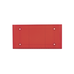 [9ALRDNL14000] Domo Central Pequeño de reemplazo para barra de luces SP216 de la marca SignalPro, Color Rojo | 9ALRDNL14000