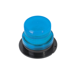 [X126-B] Burbuja brillante de Larga Vida Útil, con 8 LEDs, Color Azul, Domo Azul, 12Vcd | X126-B